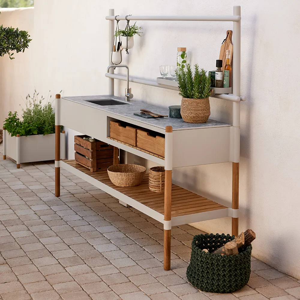 Stöcke Wandsystem Sand