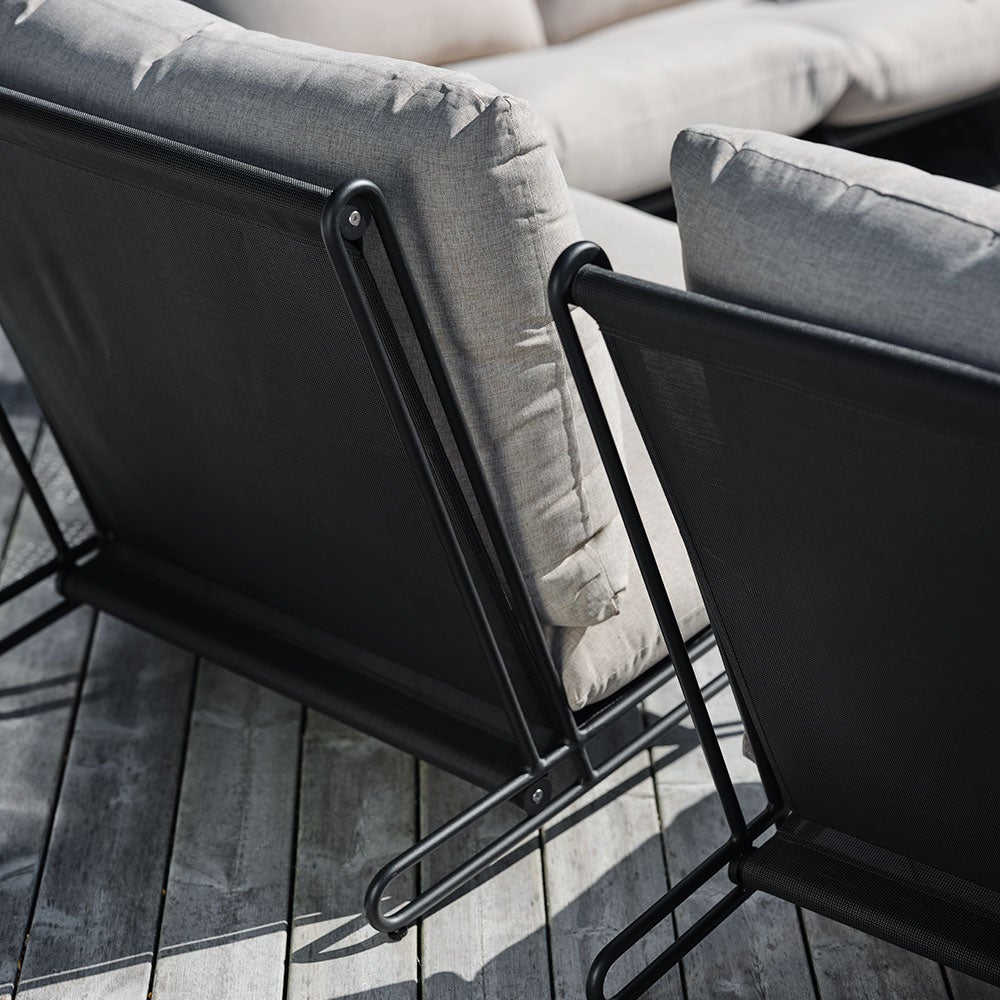 Blixt Sessel schwarz/beige