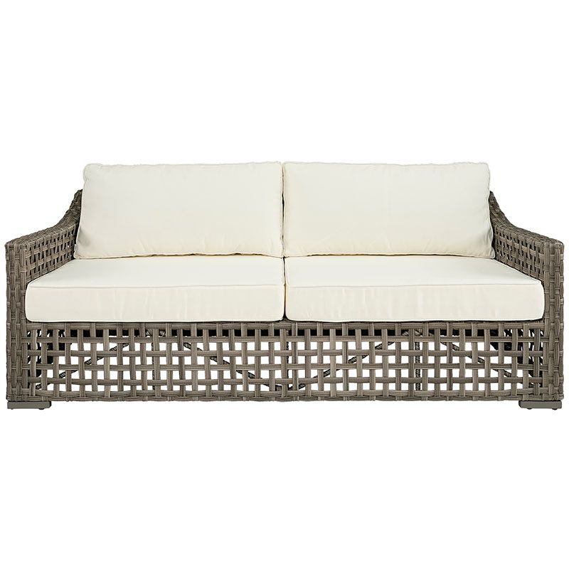 San Remo 2,5-Sitzer Sofa aus künstlichem Rattan