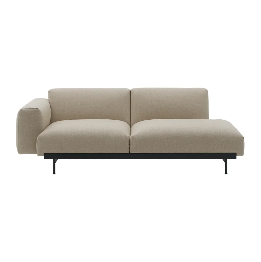 , In Situ 2-Sitzer-Modulsofa Config 3 - Ecriture240/Schwarz