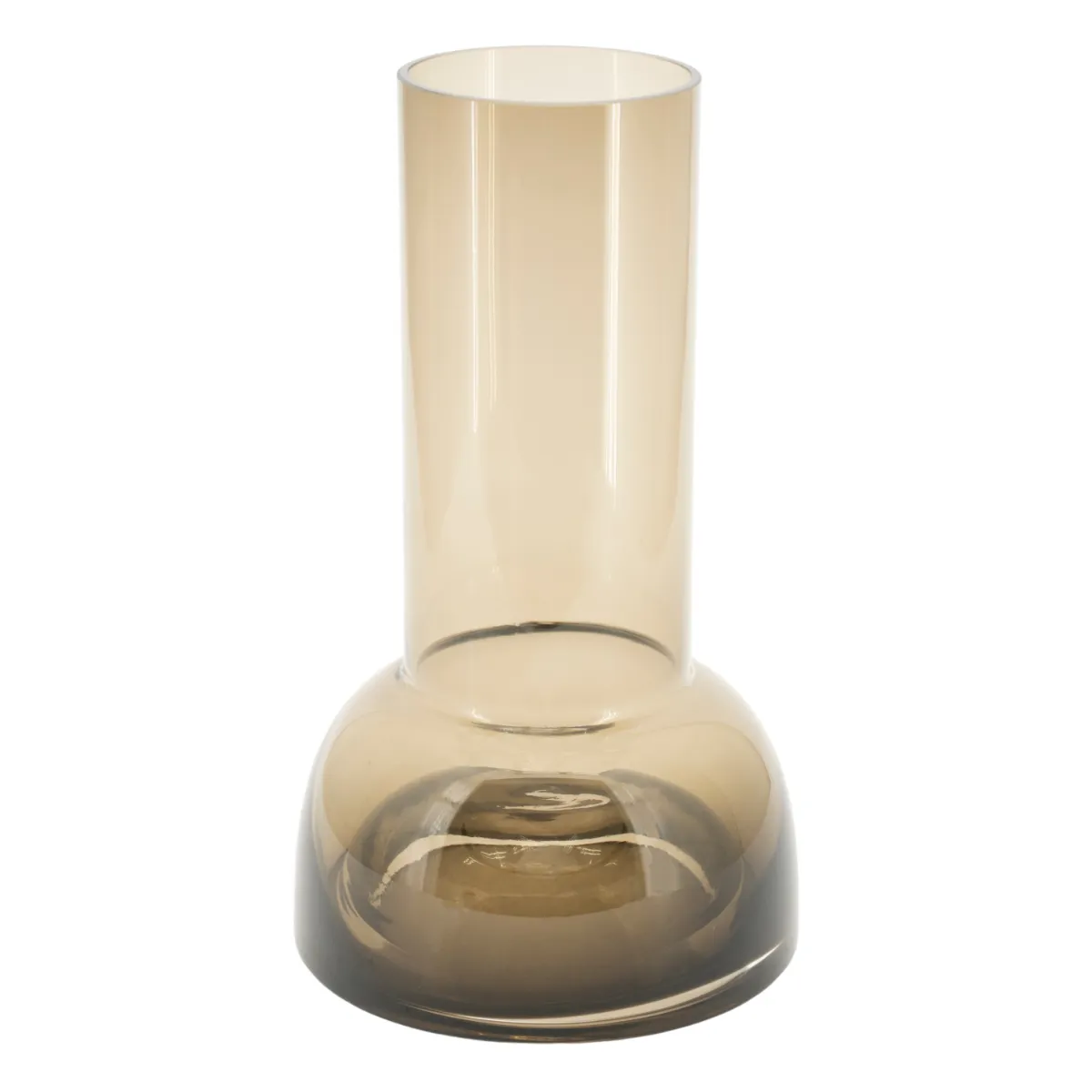 Sei large Vase 16x16x28 cm Glas Braun