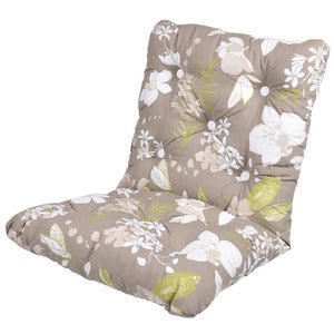 Mini Flock Kissen Beige Botanical