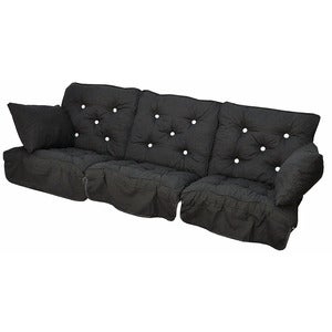 Swing Sofa Set Low Back Schwarz
