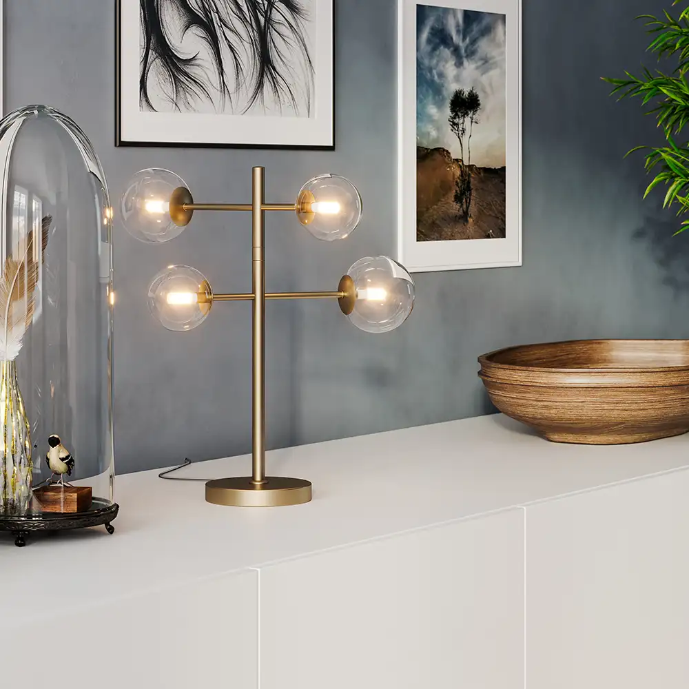 Avenue Tischleuchte Gold