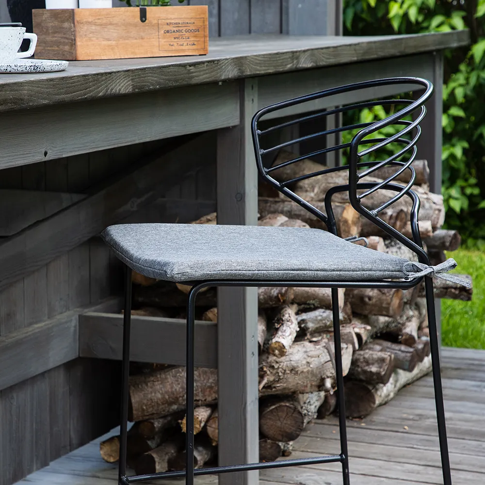 Milano Barhocker schwarz 4er-Pack 