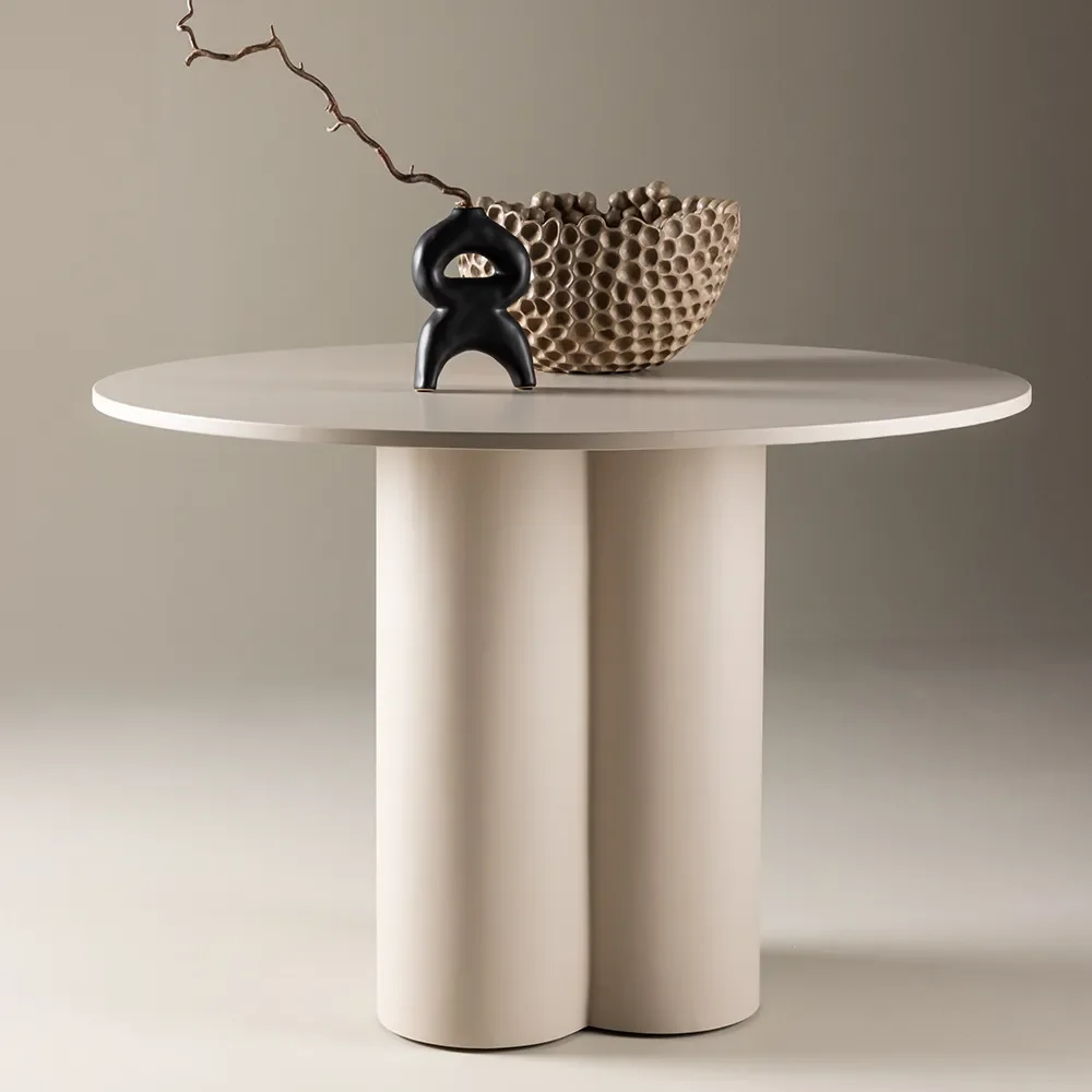 Olivia Esstisch 110 cm Beige