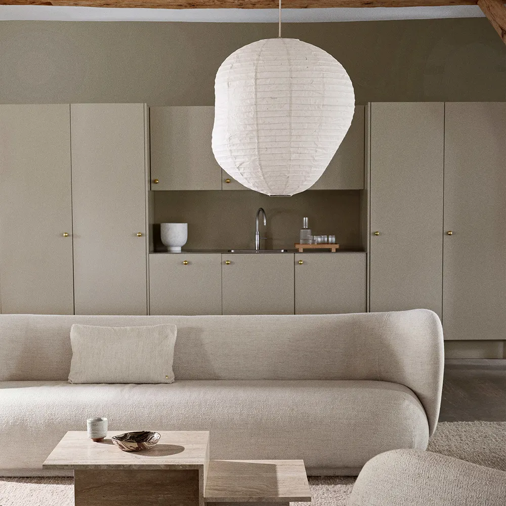 Kurbis Lampenschirm 80 cm Natural