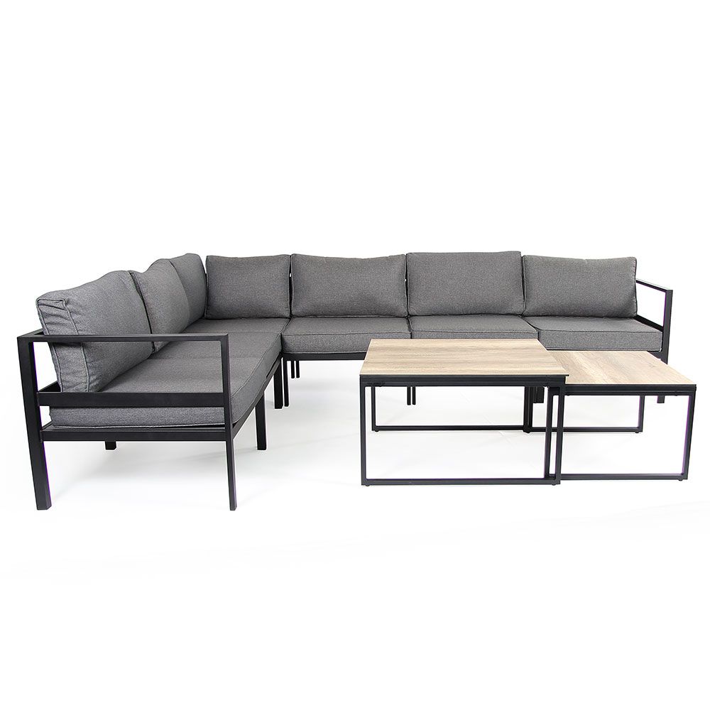 Leone Mittelteil schwarz/grau Aluminium