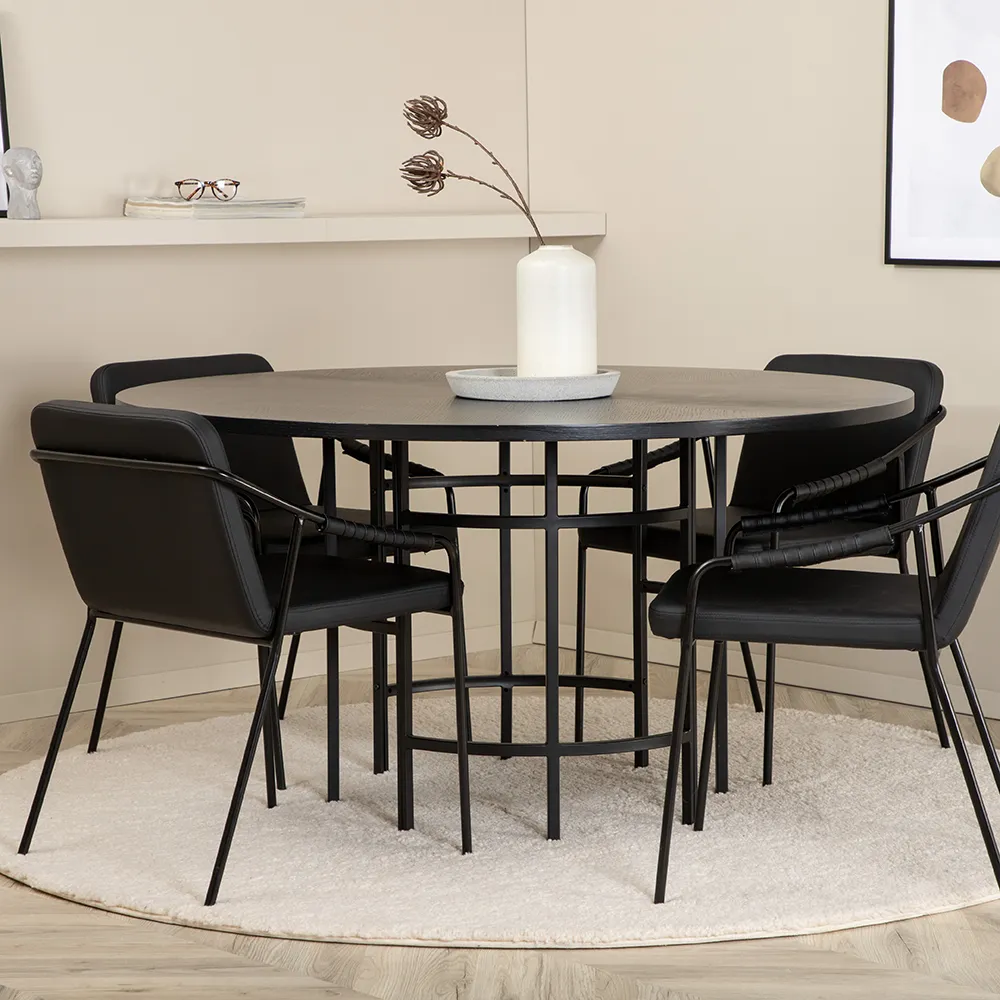 Tvist Dining Chair Schwarz PU 2er-Pack