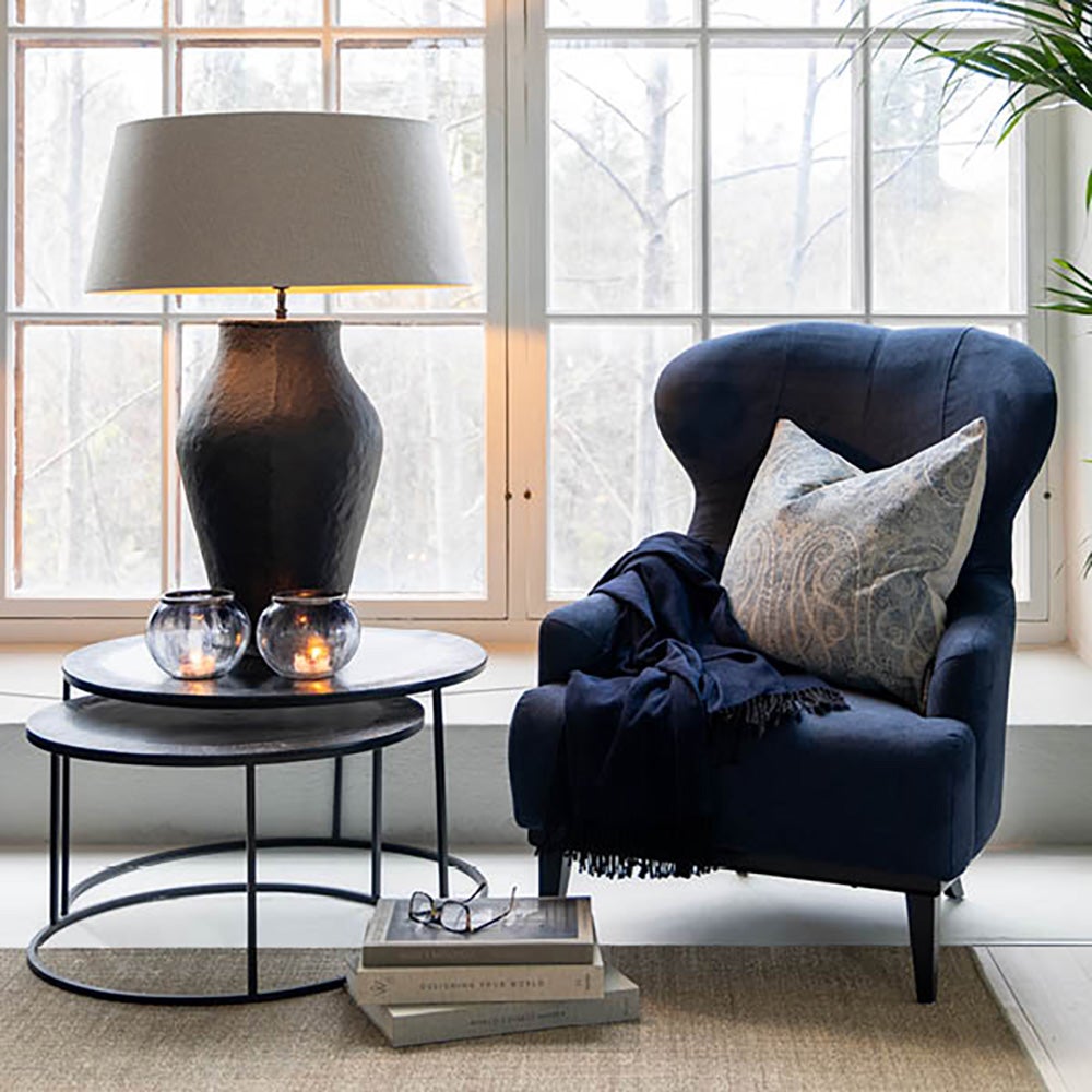 Toulouse-Stoffsessel – einfach tiefblau
