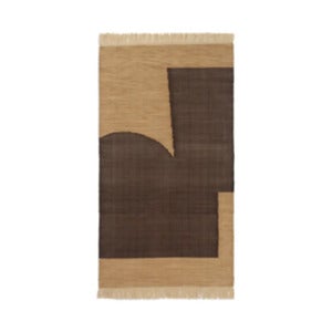  Forene Teppich 80x140 cm - Hellbraun/Schokolade