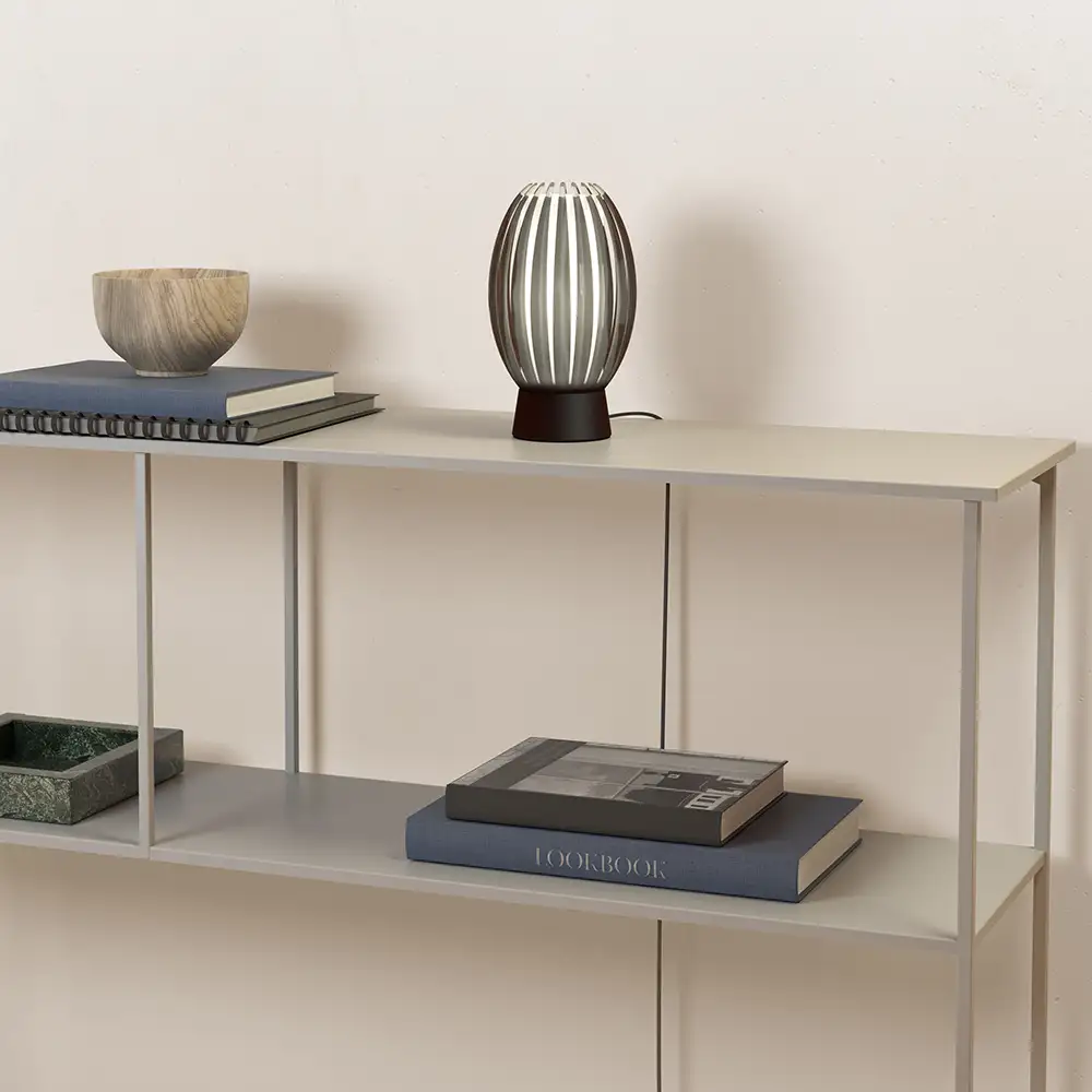 Tentakel Tischleuchte S Schwarz/Rauch G9 