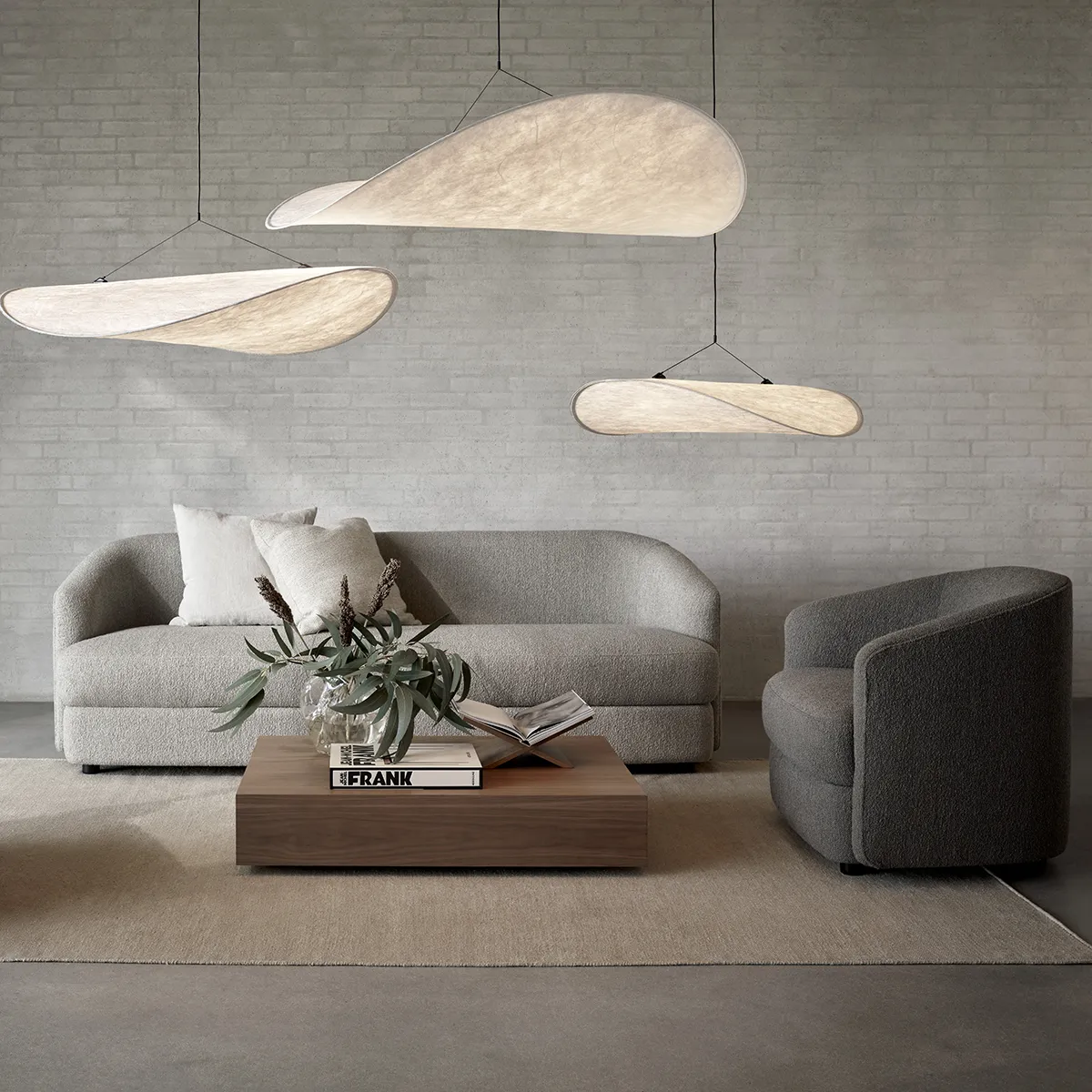 Sofa Covent Deep (3-Sitzer) Hemp