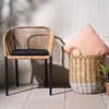 Delta stuhl    Anthrazit / Natural Wicker / Teddy Black