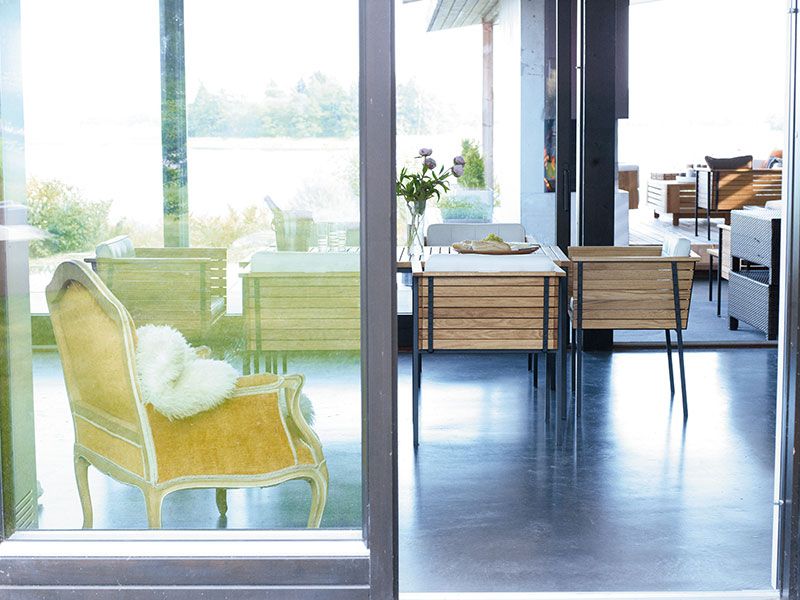 Häringe Esstisch 85X170cm Schwarz / Teak