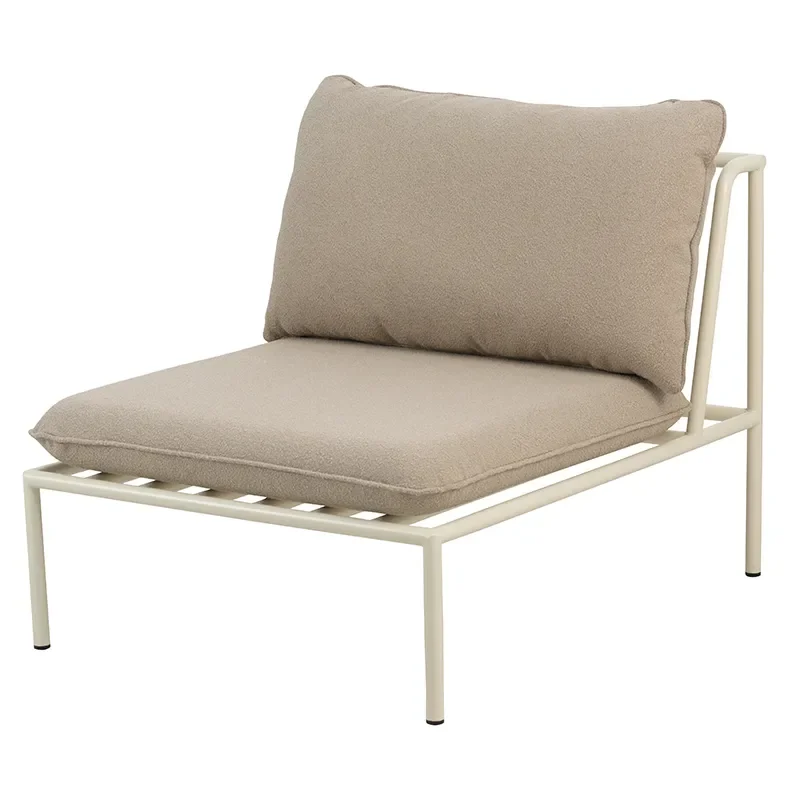 Collier mittlerer teil  Pearl white / Teddy beige