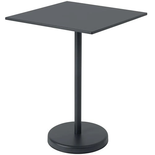 Linear Steel Stehtisch 70x70 h: 95 cm Anthracite Black 