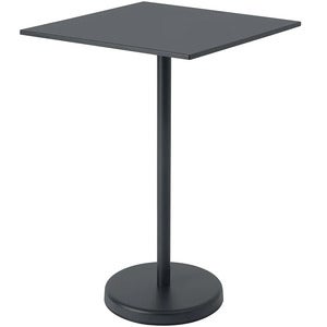 Linear Steel Stehtisch 70x70 cm Anthracite Black 