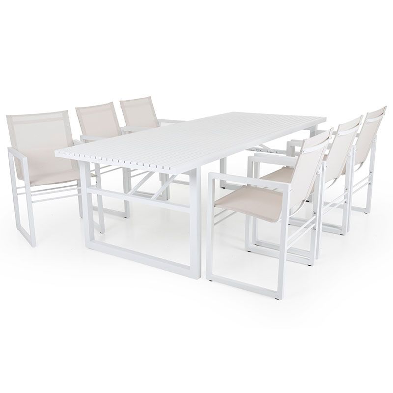 Vevi Essgruppe weiß Aluminium