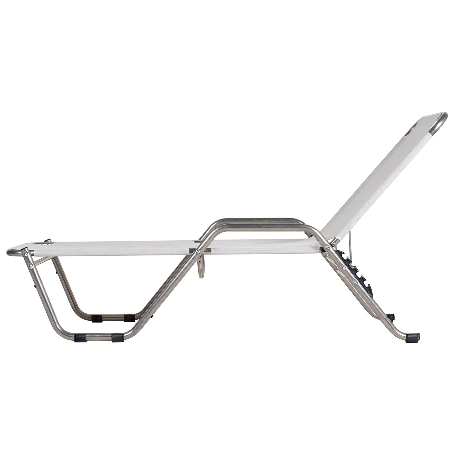 River Sonnenliege weißes Aluminium