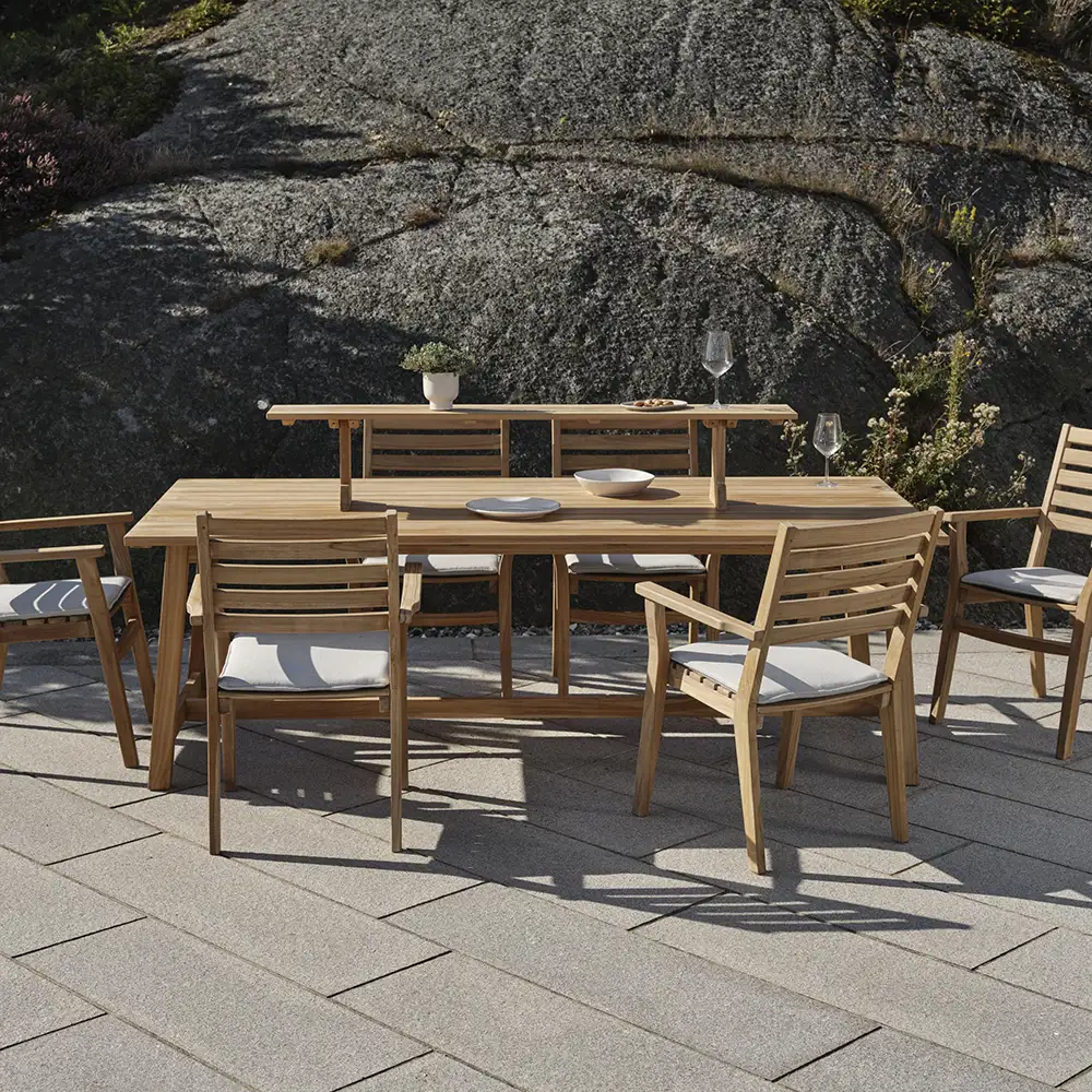 Keros Tischregal aus Teakholz