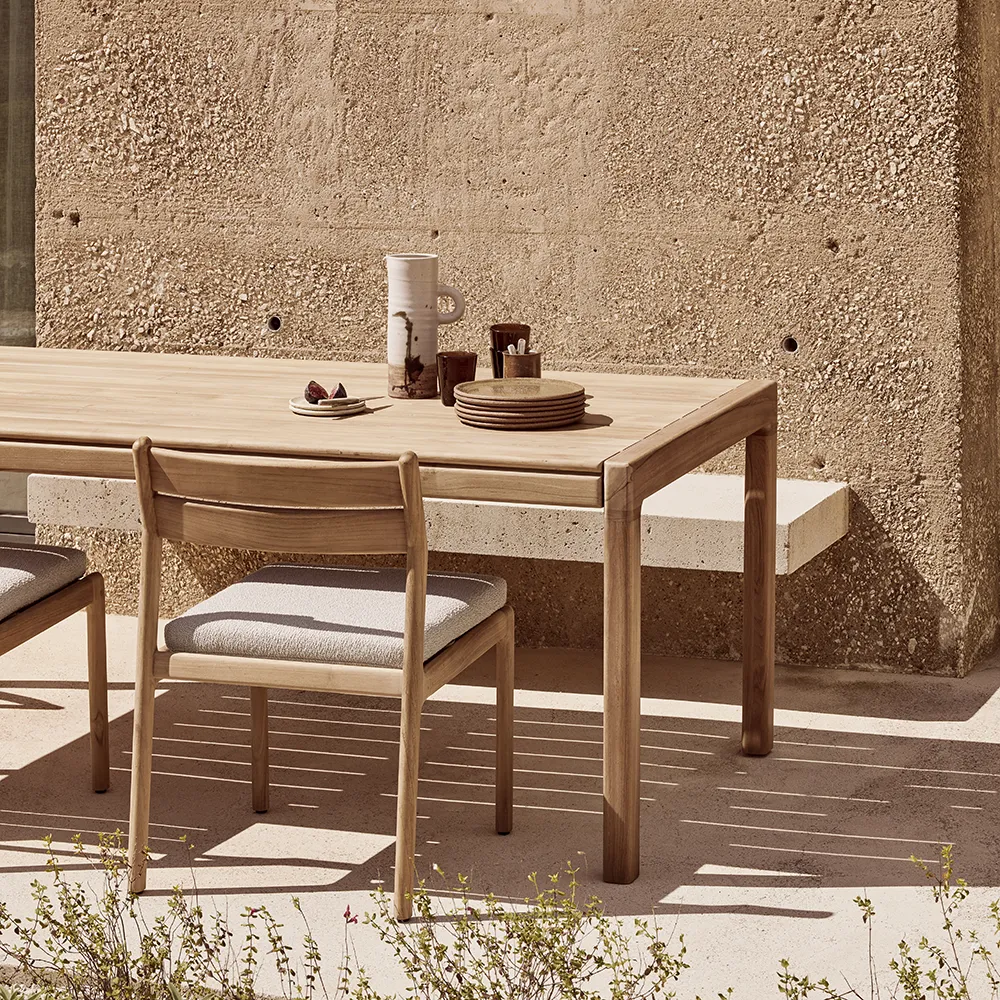 Jack Esstischstuhl Teak/Off White