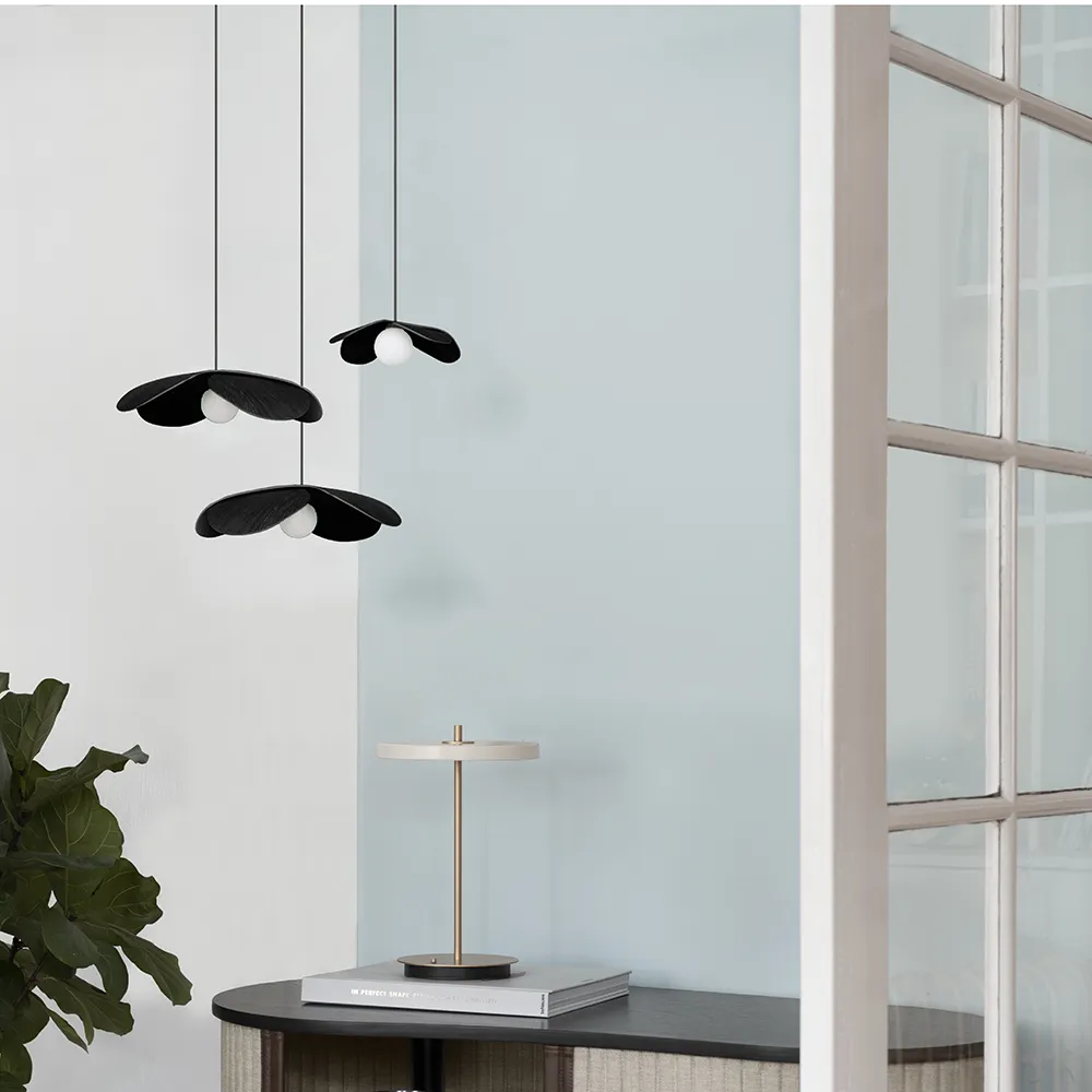 Lampenschirm Forget Me Not Large in schwarz