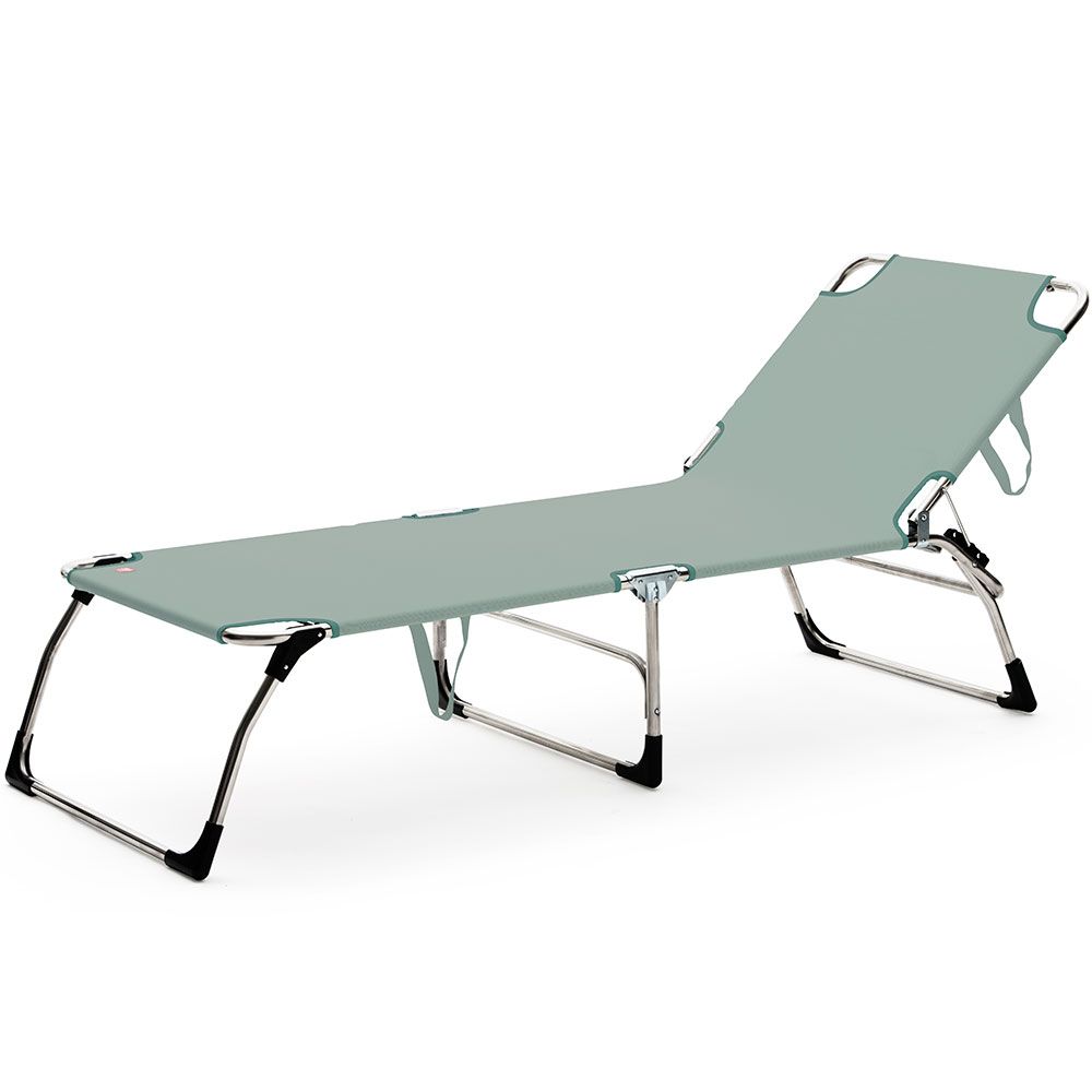 Amigo Sonnenliege xxl Salbeigrün Aluminium/Textilene