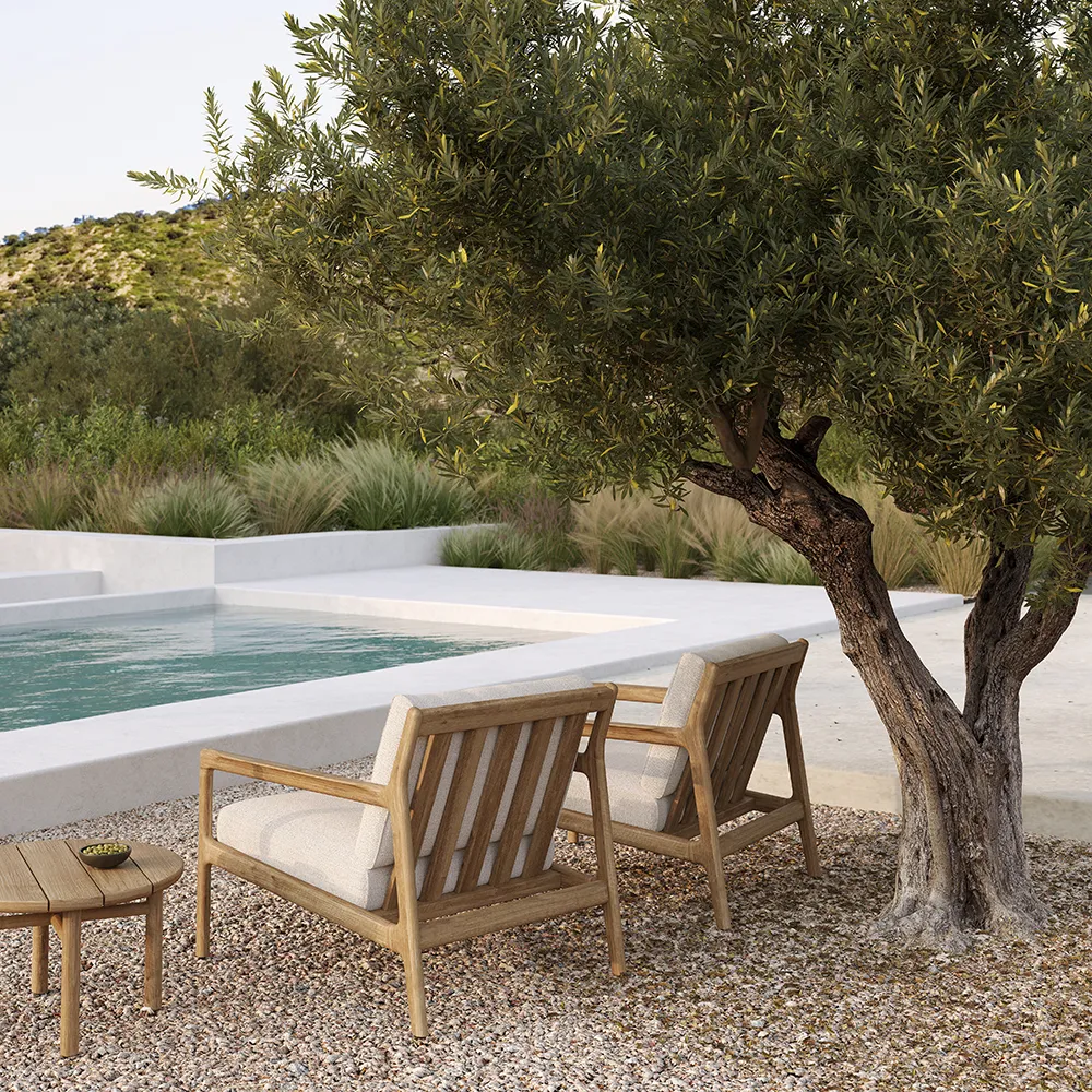 Quatro Beistelltisch Ø59 cm Teak