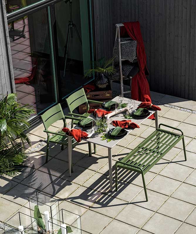 Nimes Esstisch 78x140 cm anthrazit