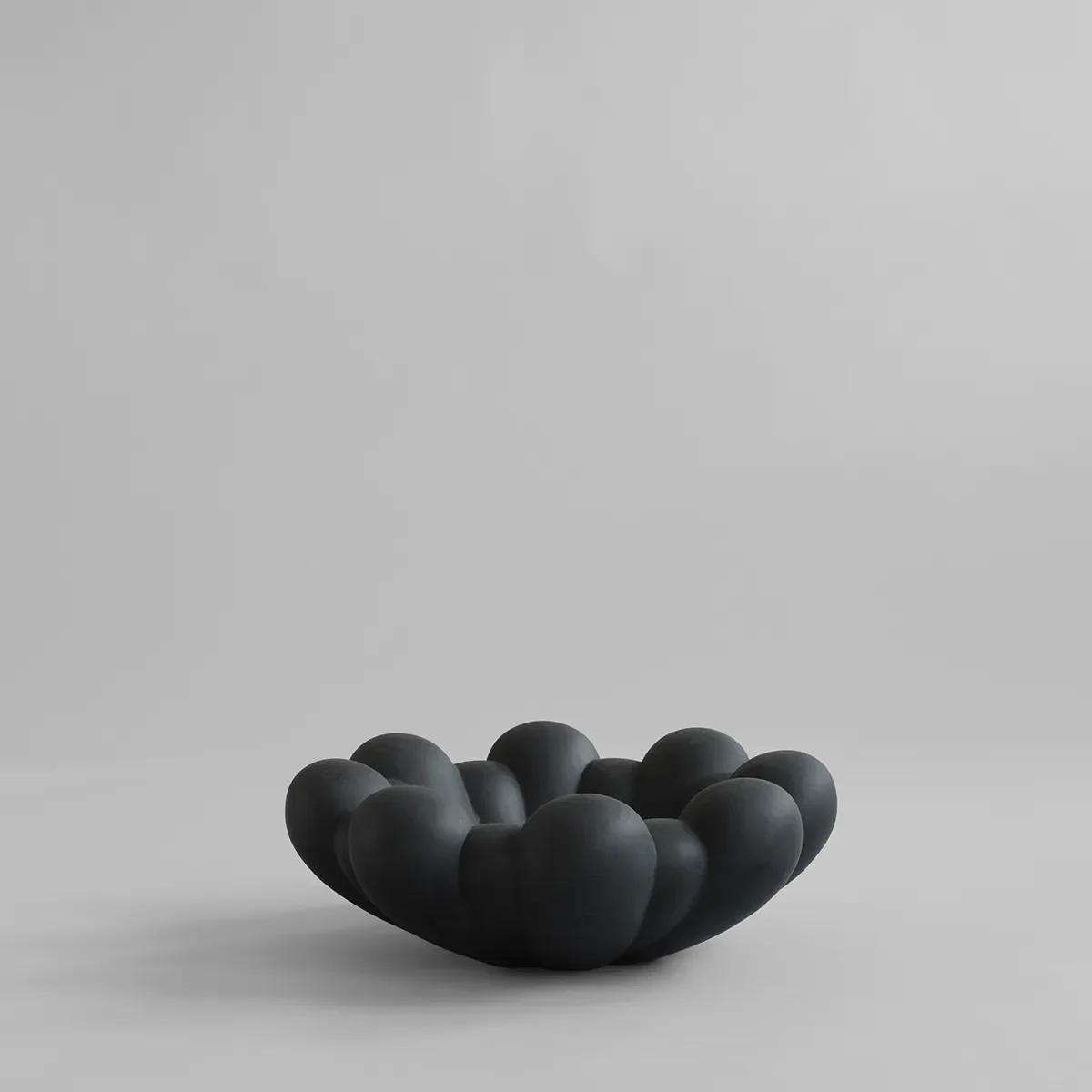 Handgefertigte Dekoschale Bloom Black Ø 44 cm