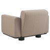 Bolster sessel Antracit / Teddy Beige