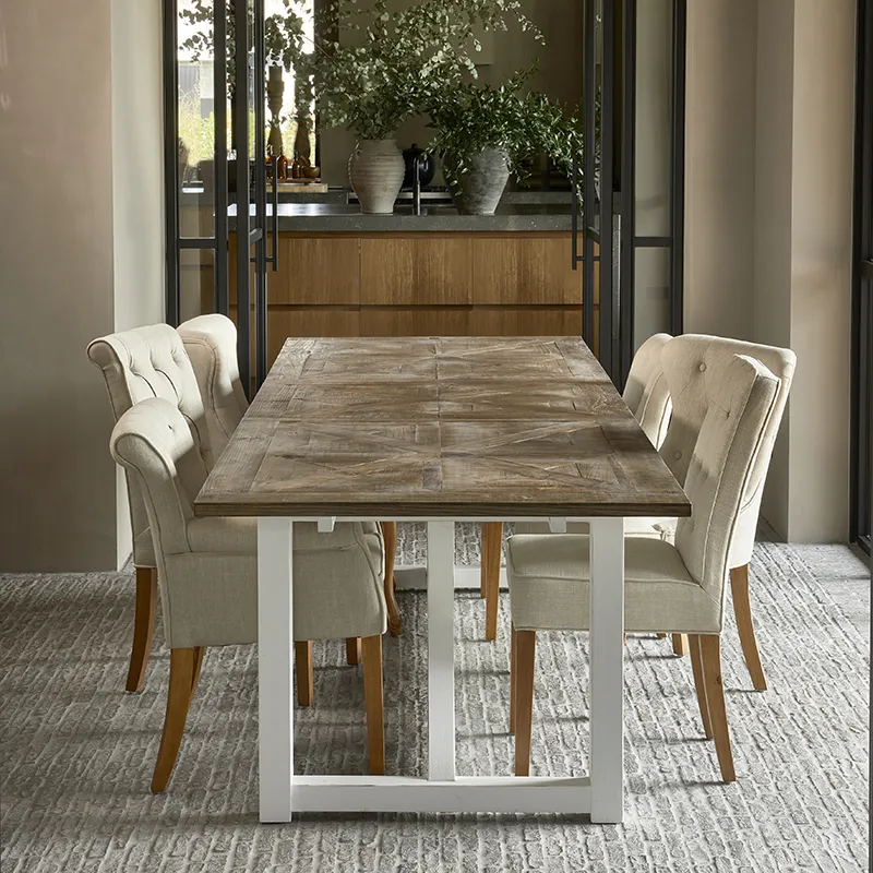 La Scala stuhl mit armlehne Linen flax