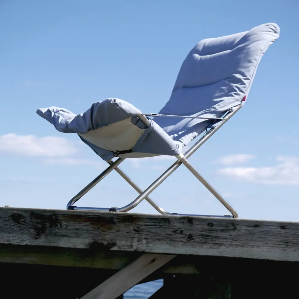 Fiesta Soft Liegestuhl light blue beige supertex