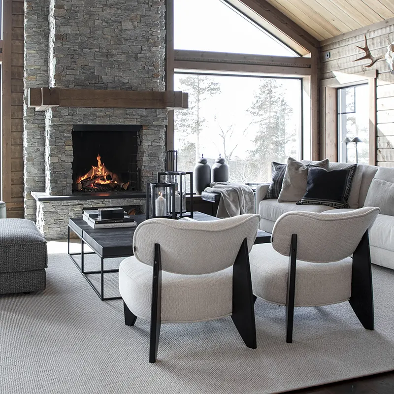 Cadiz Stoffsessel Quiet cream