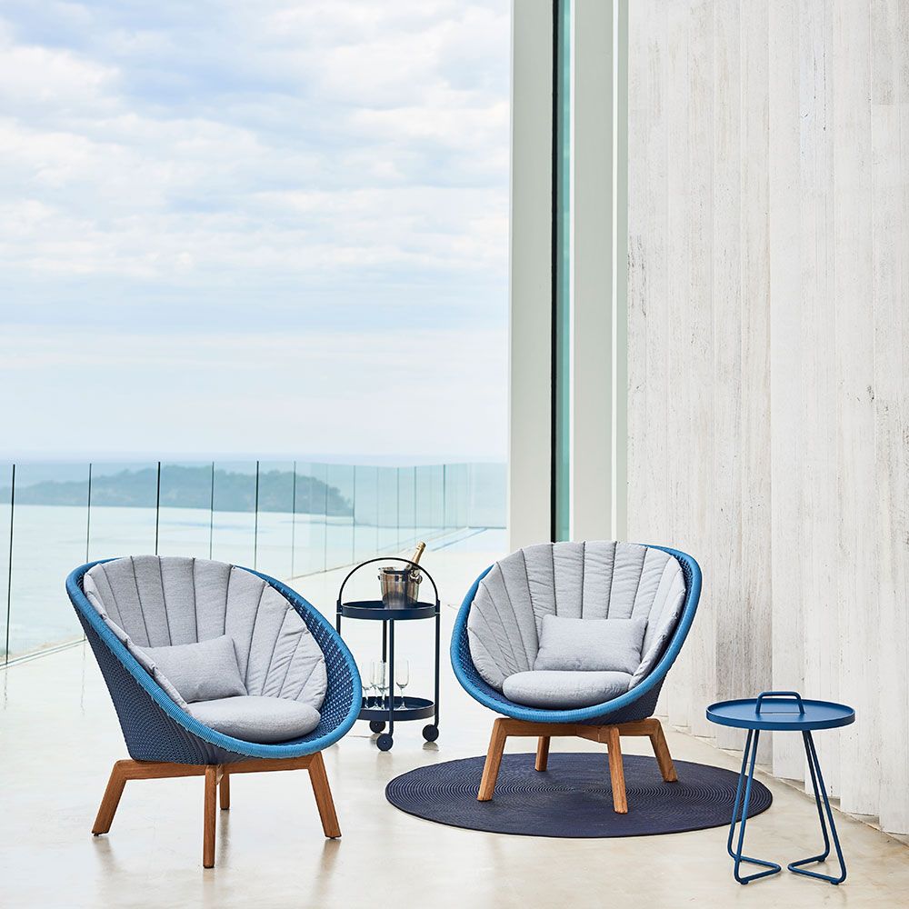 Peacock Lounge Sessel Grau