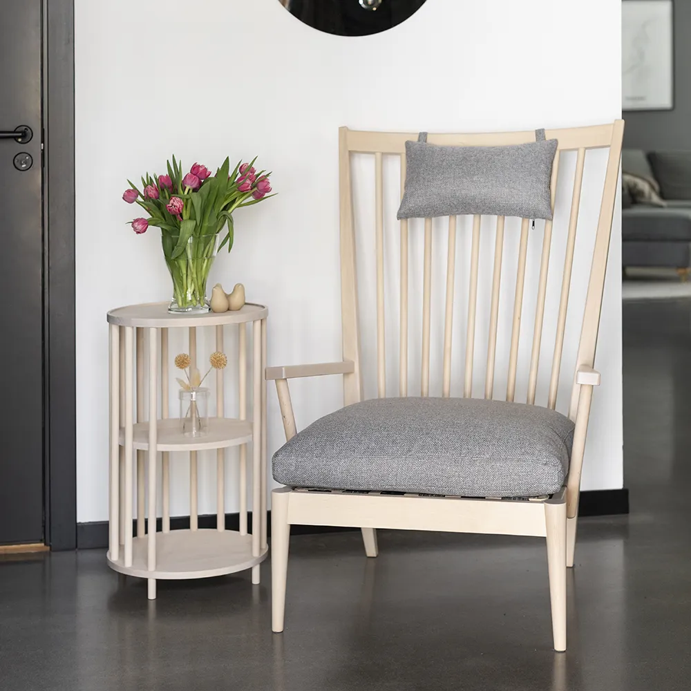 Orust Beistelltisch weiß pigmentierte Birke