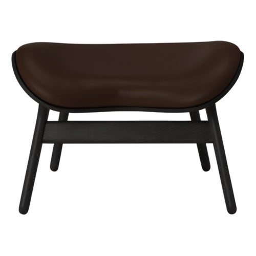 A Conversation Piece Ottoman Fußhocker Black Oak/Umage Leather Brown