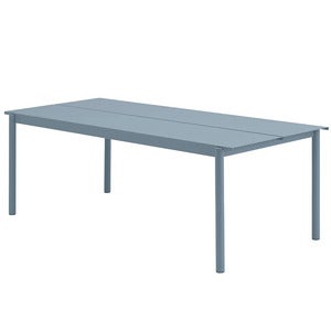 Linear Steel Esstisch 220x90 cm Pale Blue